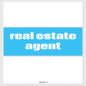 Real Anwesen Agent Aufkleber (Blatt)