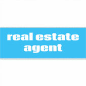 Real Anwesen Agent Aufkleber (Vorderseite)
