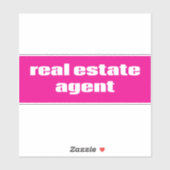 Real Anwesen Agent Aufkleber (Blatt)