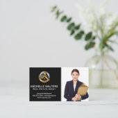 Real Anwesen Agent | Benutzerdefiniertes Agent Visitenkarte (Stehend Vorderseite)