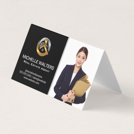 Real Anwesen Agent | Benutzerdefiniertes Agent Visitenkarten (Vorderseite)