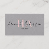 Real Anwesen Agent Beruflich Einfaches Skript Visitenkarte (Vorderseite)