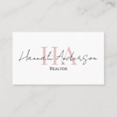 Real Anwesen Agent Beruflich Einfaches Skript Visitenkarte (Vorderseite)