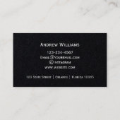 Real Anwesen Agent Beruflich Einfaches Skript Visitenkarte (Rückseite)