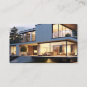 Real Anwesen Agent Blue Visitenkarte (Rückseite)