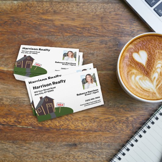 Real Anwesen Agent / Broker Beruflich Visitenkarte