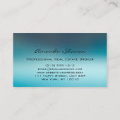 Real Anwesen Agent Broker House Glitzer 3D House Visitenkarte (Rückseite)