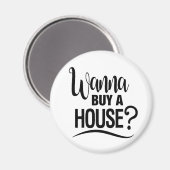 Real Anwesen Agent Broker Realtor House Zuhause Se Magnet (Vorderseite/Rückseite)