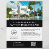 Real Anwesen Agent Broker Realtor Marketing Flyer (Hinten)