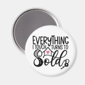 Real Anwesen Agent Broker Running Comps Realtor Magnet (Vorderseite/Rückseite)