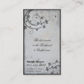 Real Anwesen Agent Business Card - Grau-Blau Visitenkarte (Rückseite)