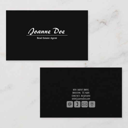 Real Anwesen Agent Business Card Visitenkarte (Vorne/Hinten)