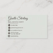 Real Anwesen Agent Elegantes Foto Visitenkarte (Rückseite)