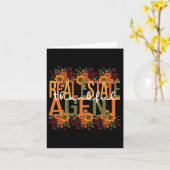 Real Anwesen Agent Erntedank Karte (Gelbe Blume)