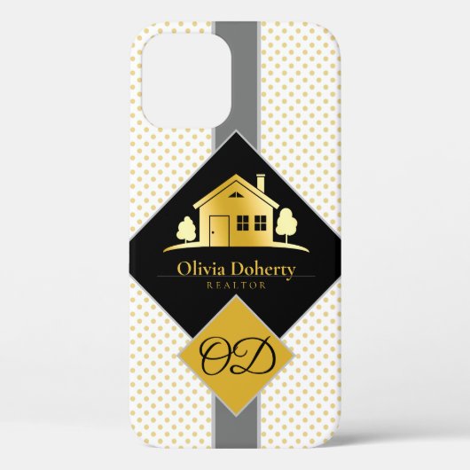 Real Anwesen Agent | Exklusive Goldene Zuhause Case-Mate iPhone Hülle (Rückseite)
