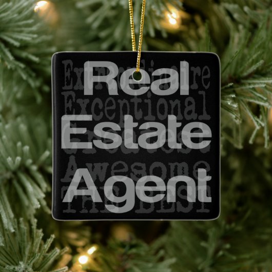 Real Anwesen Agent Extraordinator Keramikornament (Baum)