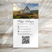 Real Anwesen Agent Foto QR-Code Visitenkarte