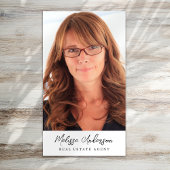 Real Anwesen Agent Foto QR-Code Visitenkarte