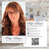 Real Anwesen Agent Foto QR-Code Visitenkarte