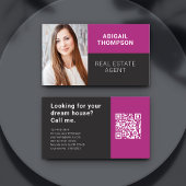 Real Anwesen Agent Foto QR-Code Visitenkarte