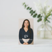 Real Anwesen Agent Foto Social Media QR-Code Visitenkarte (Stehend Vorderseite)