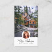 Real Anwesen Agent FotoCollage Visitenkarte (Vorderseite)