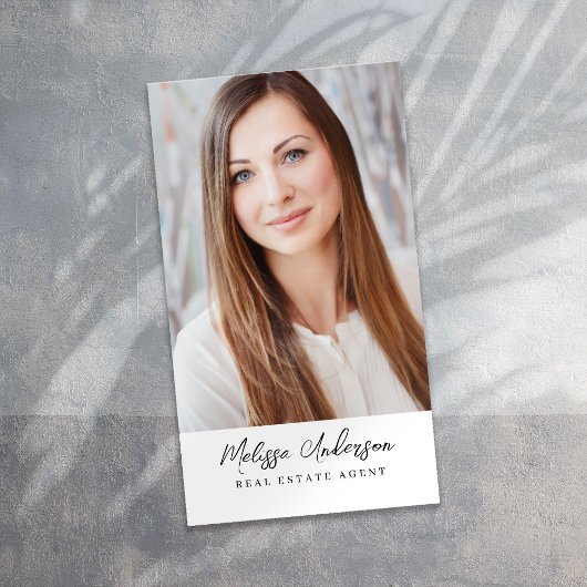 Real Anwesen Agent FotoCollage Visitenkarte