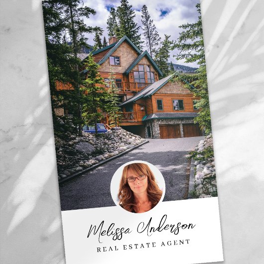 Real Anwesen Agent FotoCollage Visitenkarte