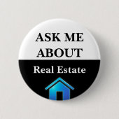 Real Anwesen Agent Fragte mir über Werbung Button (Vorderseite)