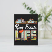 Real Anwesen Agent Funny Broker Investor Postkarte (Stehend Vorderseite)