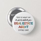 Real Anwesen Agent Funny Phantastisch Realtor Gesc Button (Vorne & Hinten)