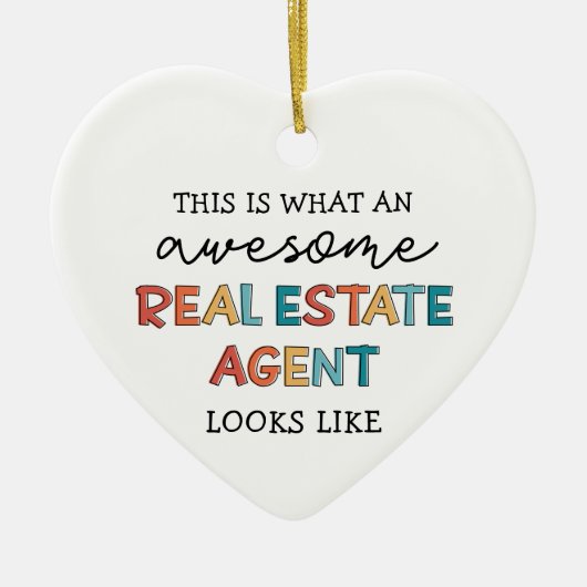 Real Anwesen Agent Funny Phantastisch Realtor Gesc Keramik Ornament (Vorne)