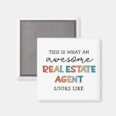 Real Anwesen Agent Funny Phantastisch Realtor Gesc Magnet (Vorderseite/Rückseite)