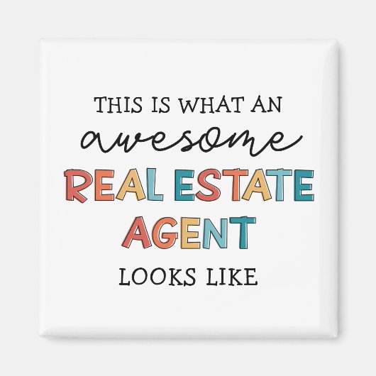 Real Anwesen Agent Funny Phantastisch Realtor Gesc Magnet (Vorne)