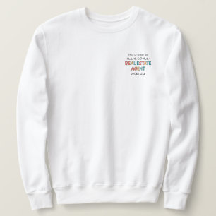 Real Anwesen Agent Funny Phantastisch Realtor Gesc Sweatshirt
