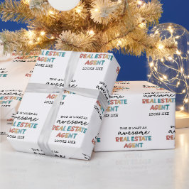 Real Anwesen Agent Funny Phantastisch Realtor Geschenkpapier