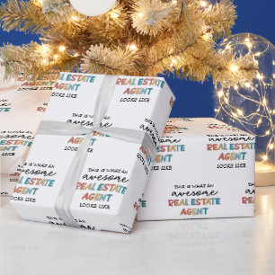 Real Anwesen Agent Funny Phantastisch Realtor Geschenkpapier