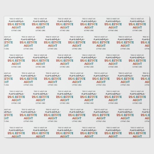 Real Anwesen Agent Funny Phantastisch Realtor Geschenkpapier (Flach)