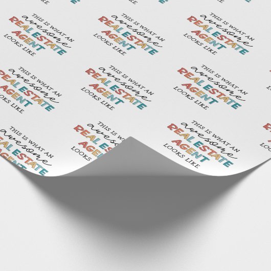 Real Anwesen Agent Funny Phantastisch Realtor Geschenkpapier (Ecke)