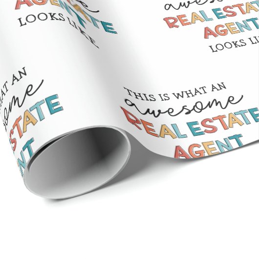 Real Anwesen Agent Funny Phantastisch Realtor Geschenkpapier (Rolleneckpunkt)