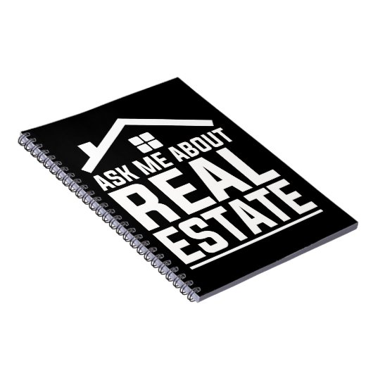Real Anwesen Agent Funny Property Anwesen Broker Notizblock (Rechte Seite)