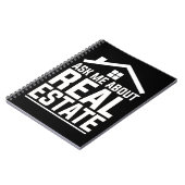 Real Anwesen Agent Funny Property Anwesen Broker Notizblock (Linke Seite)