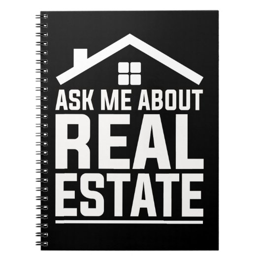 Real Anwesen Agent Funny Property Anwesen Broker Notizblock (Vorderseite)