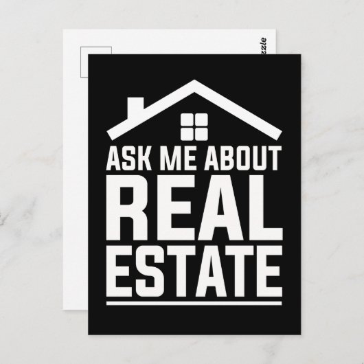 Real Anwesen Agent Funny Property Anwesen Broker Postkarte (Vorne/Hinten)