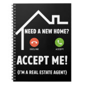 Real Anwesen Agent Funny Property Broker Notizblock (Vorderseite)
