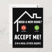 Real Anwesen Agent Funny Property Broker Postkarte (Vorne/Hinten)