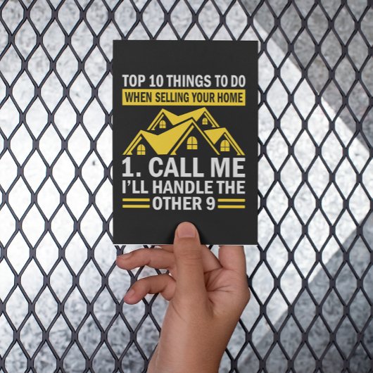 Real Anwesen Agent Funny Zitat Postkarte