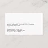 Real Anwesen Agent | Gebäude Visitenkarte (Rückseite)