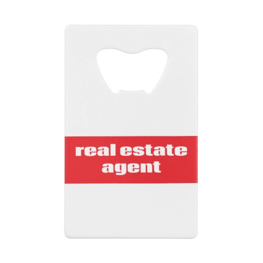 Real Anwesen Agent Geldbeutel Flaschenöffner (Vorderseite)