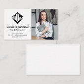 Real Anwesen Agent | Geschäftsfrau Visitenkarte (Vorne/Hinten)